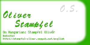 oliver stampfel business card
